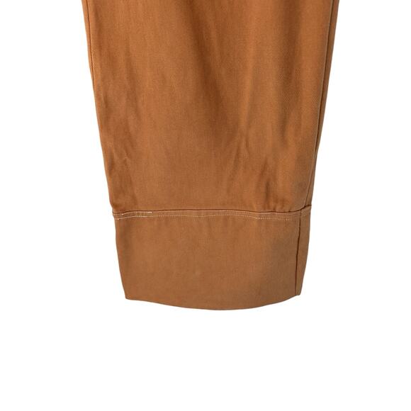 OhSevenDays Brown Copper High Waisted‎ Pick Pocket Wide Leg Trousers Size XL - Picture 8 of 16